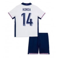 Maglia Calcio Inghilterra Ezri Konsa #14 Prima Divisa Bambino Europei 2024 Manica Corta (+ pantaloncini)